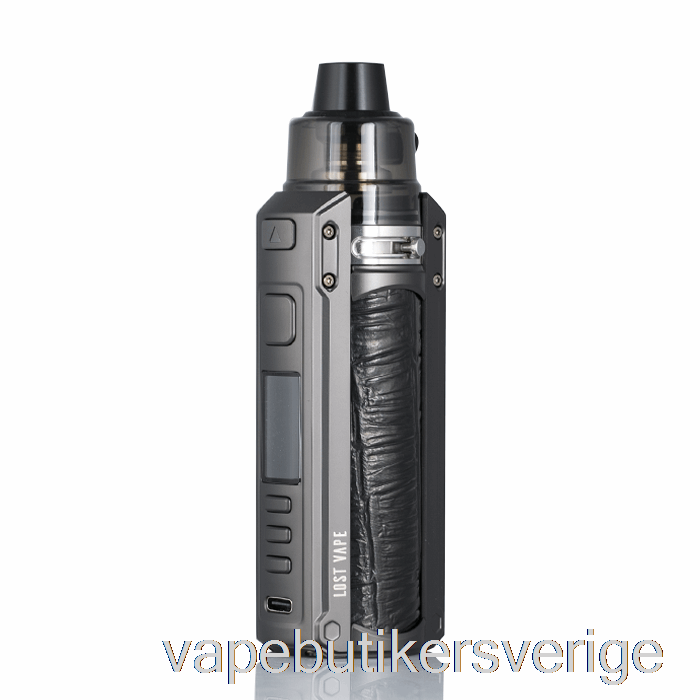 Vape Sverige Lost Vape Ursa Quest 100w Pod Mod Kit Gunmetal / Präglat Läder